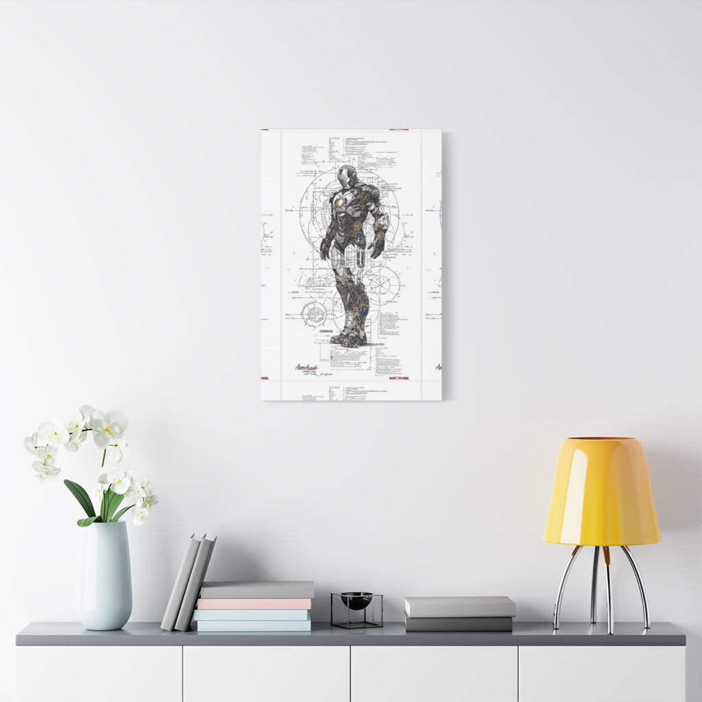 Iron Man – Engineered Icons Blueprint Poster