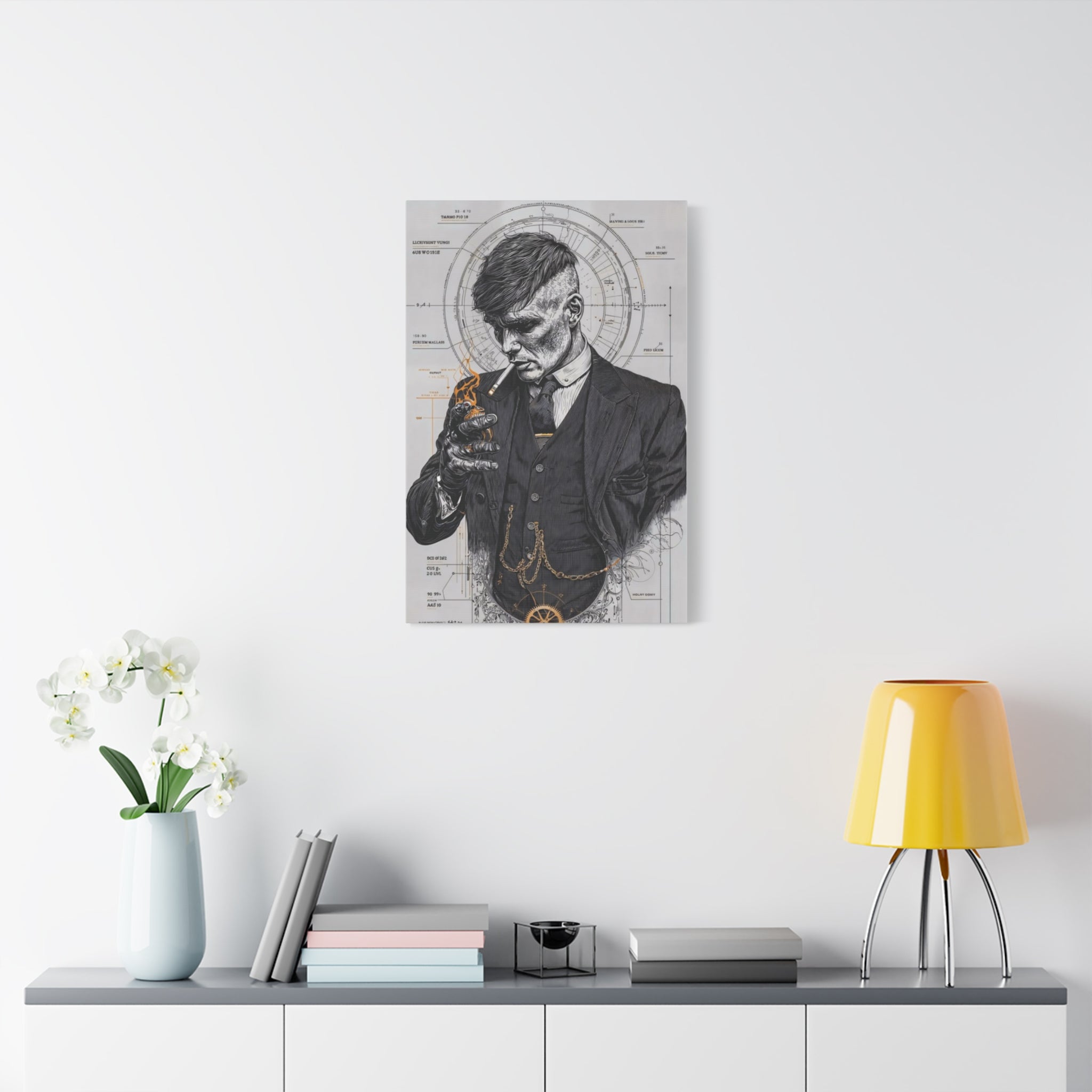 Thomas Shelby – Engineered Icons Blueprint Poster