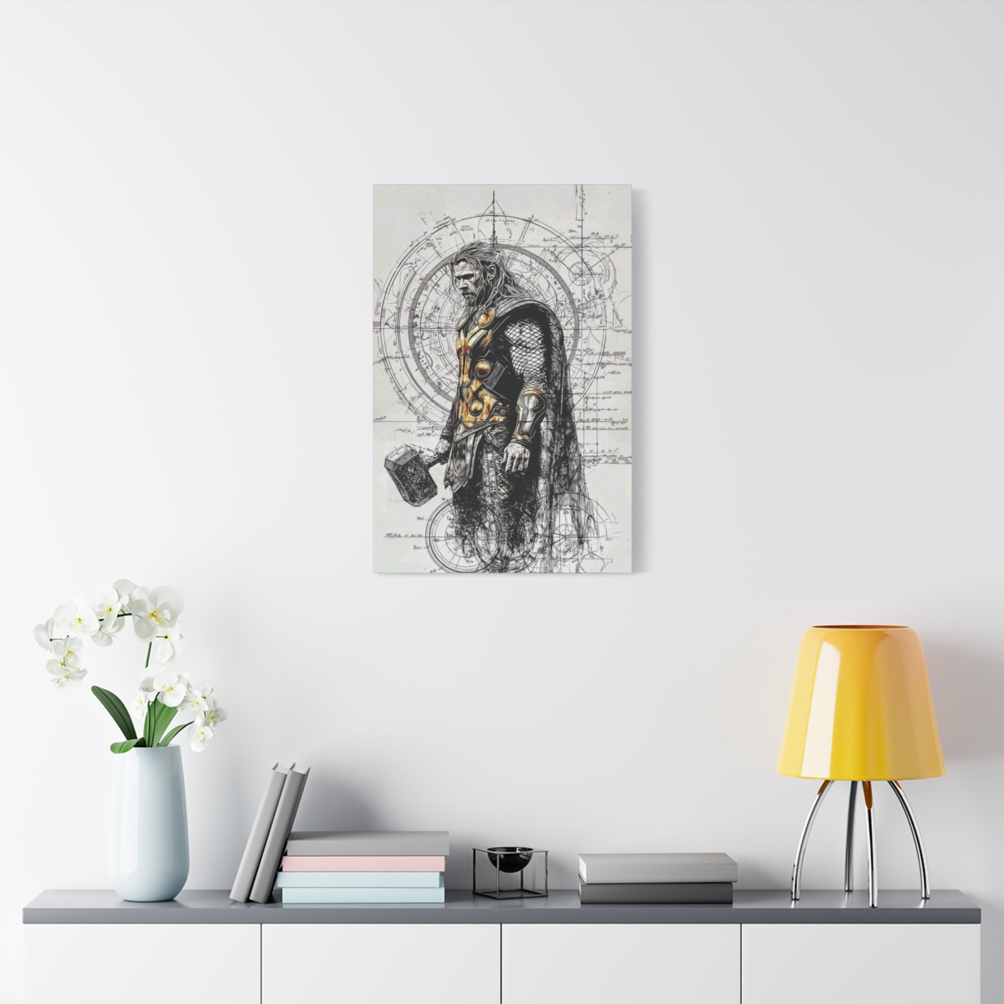 Thor – Engineered Icons Blueprint Poster