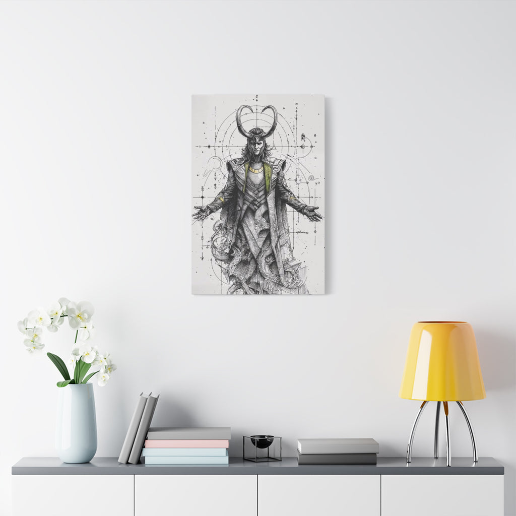 Loki – Engineered Icons Blueprint Poster