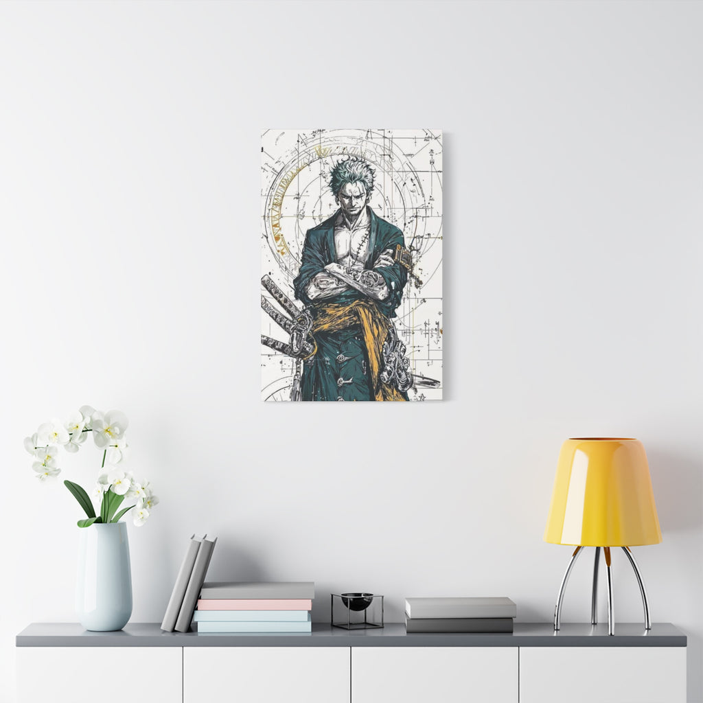 Zoro – Engineered Icons Blueprint Poster
