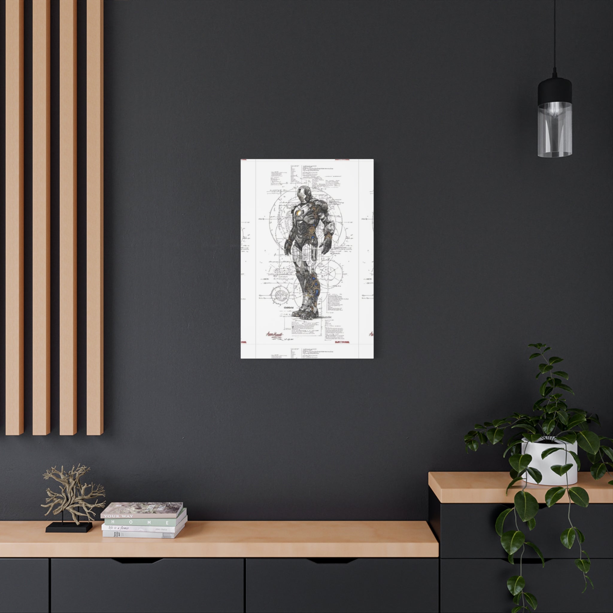 Iron Man – Engineered Icons Blueprint Poster
