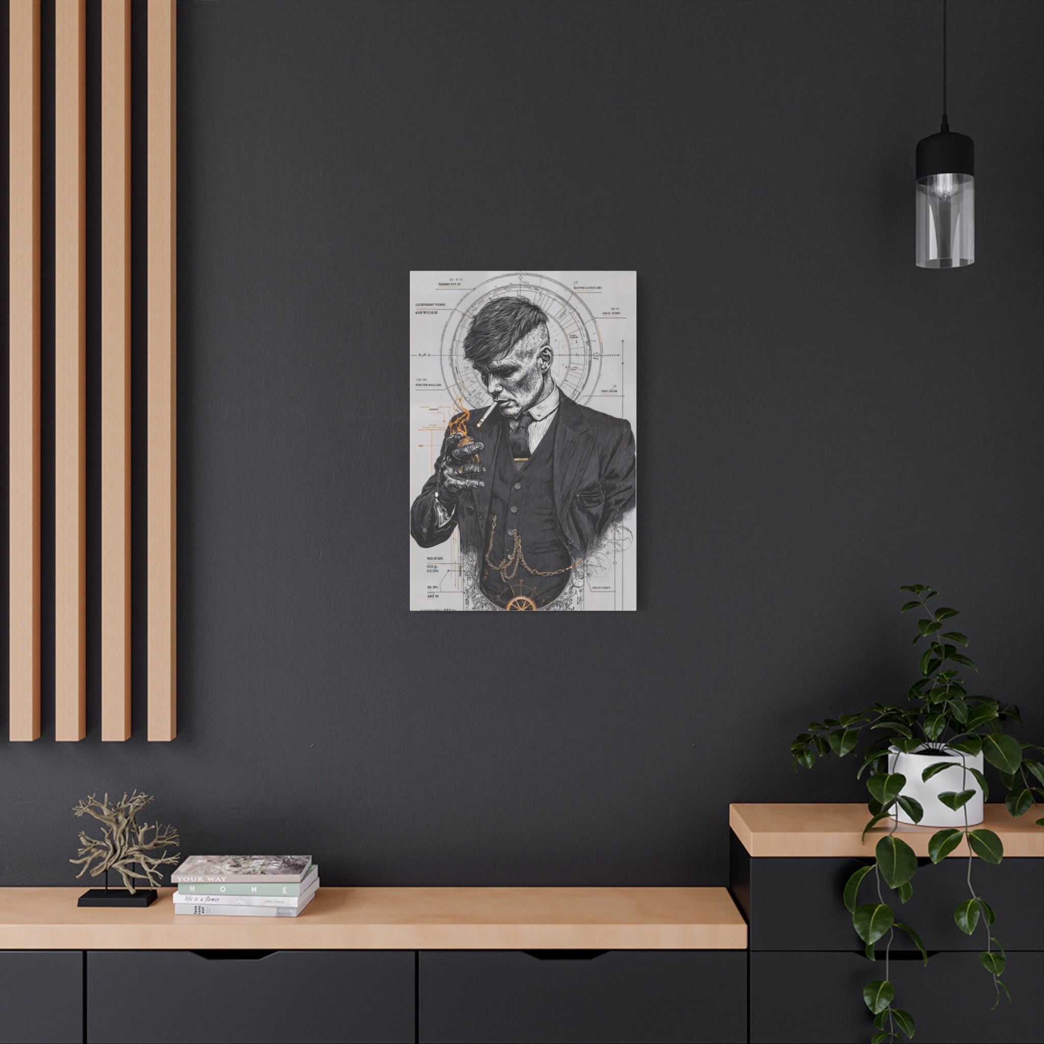 Thomas Shelby – Engineered Icons Blueprint Poster
