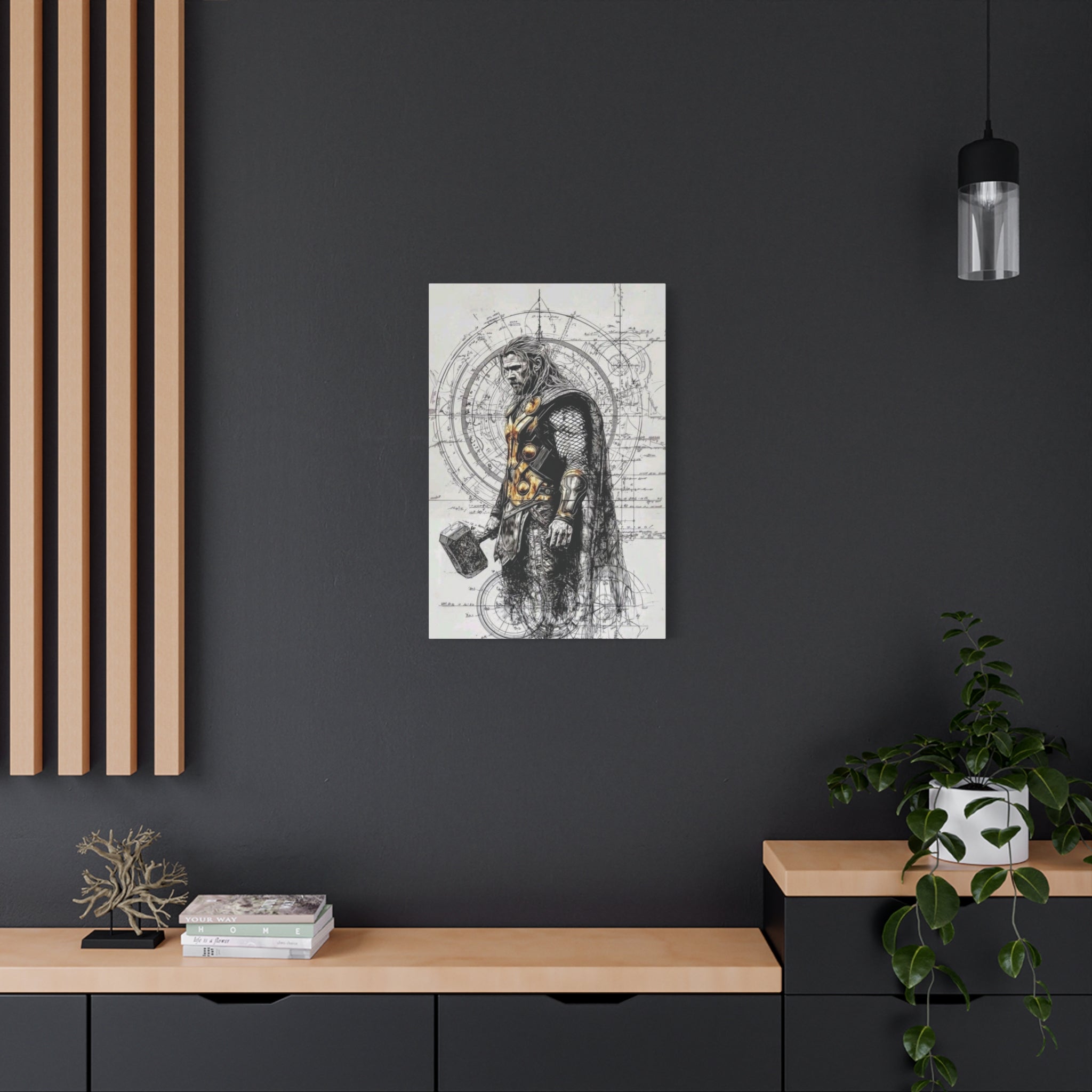 Thor – Engineered Icons Blueprint Poster