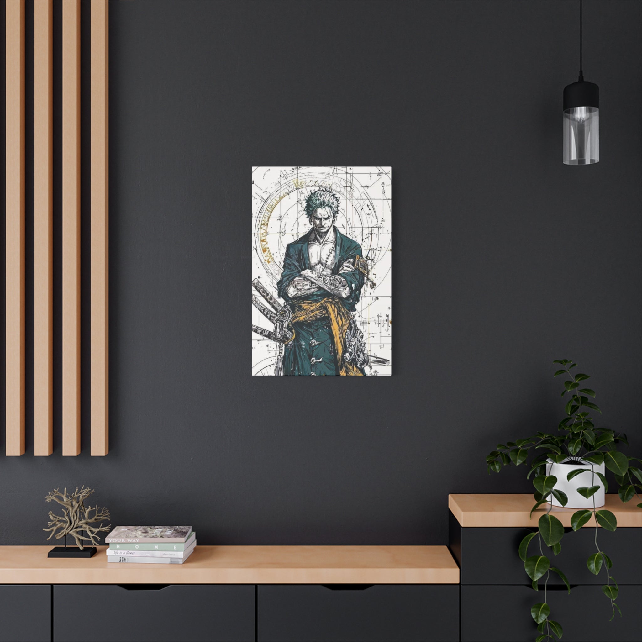 Zoro – Engineered Icons Blueprint Poster