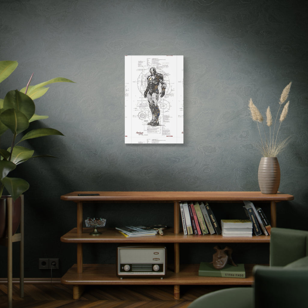 Iron Man – Engineered Icons Blueprint Poster