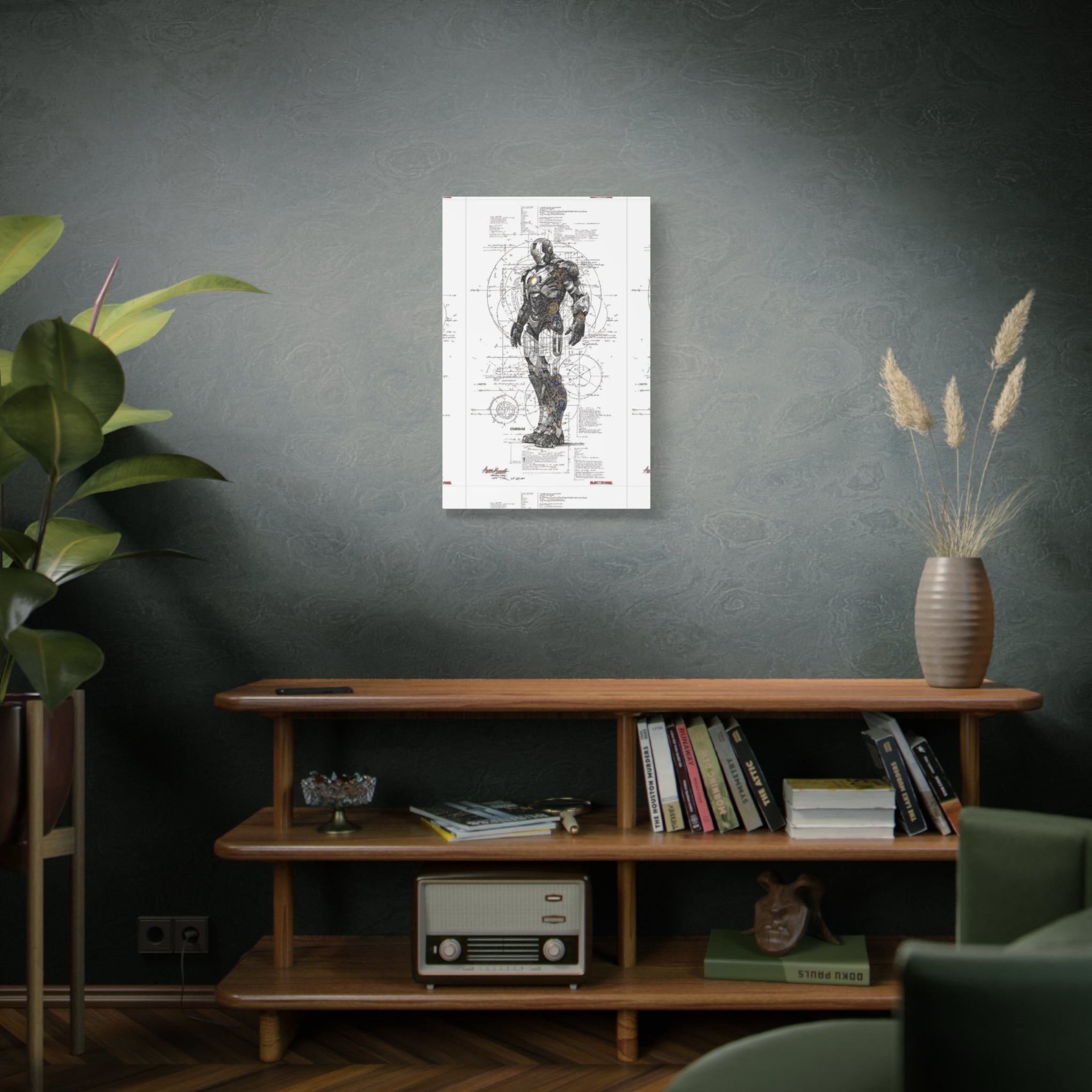 Iron Man – Engineered Icons Blueprint Poster