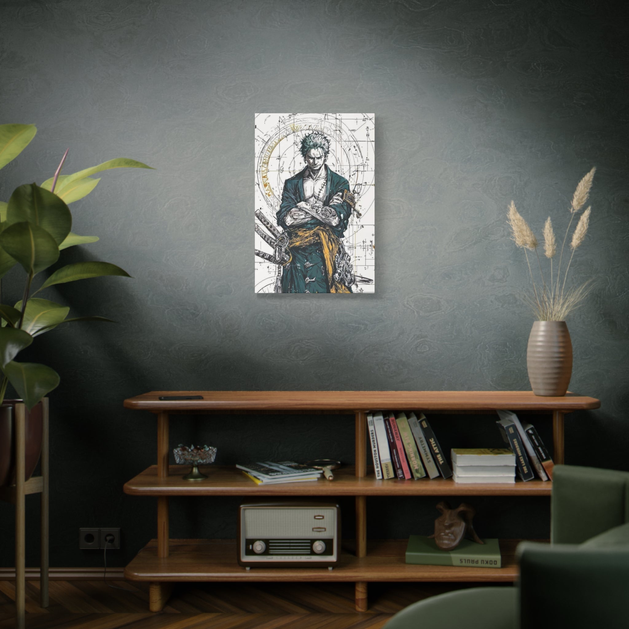 Zoro – Engineered Icons Blueprint Poster