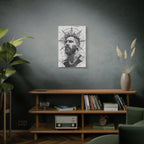 Messi – Engineered Icons Blueprint Poster