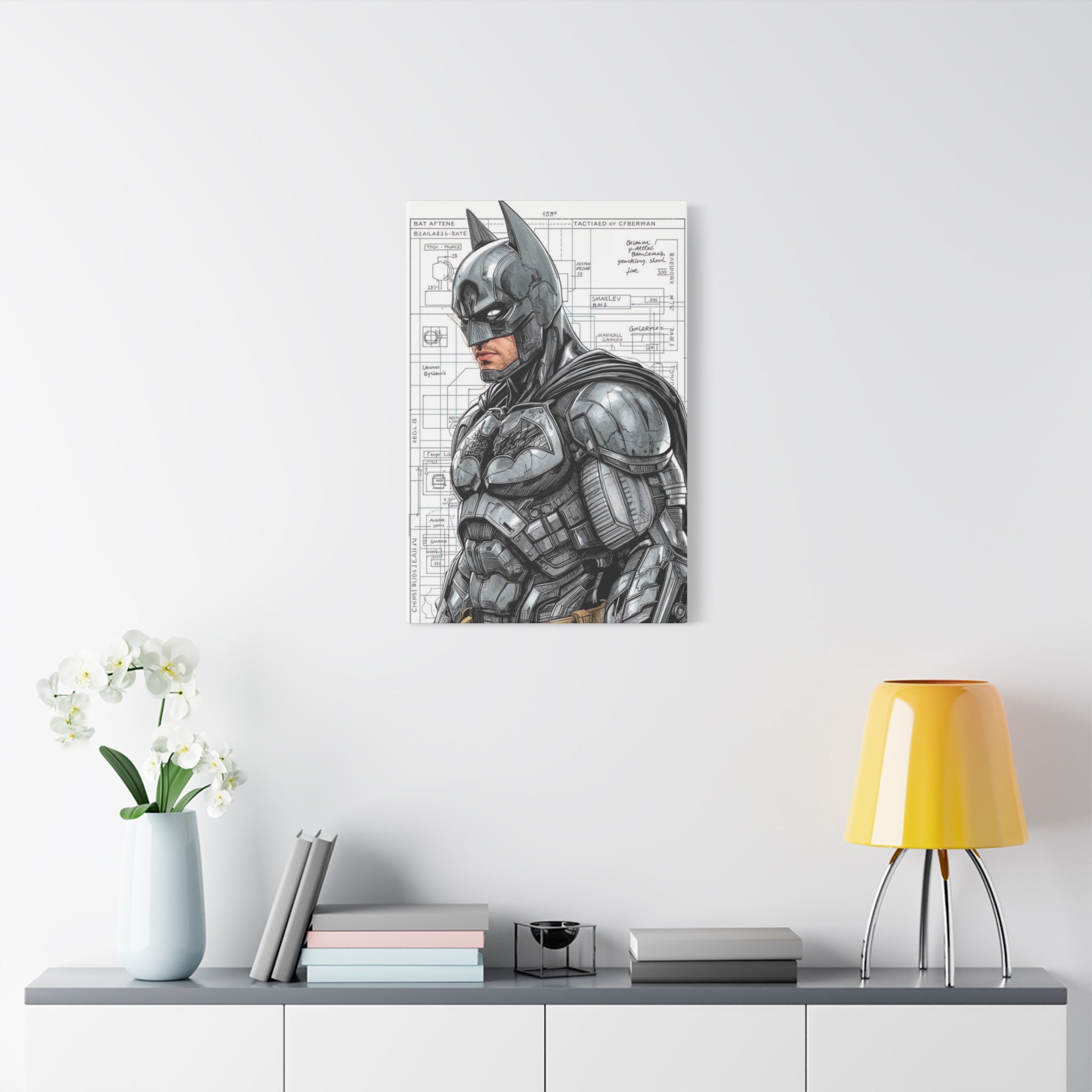 Batman – Engineered Icons Blueprint Poster