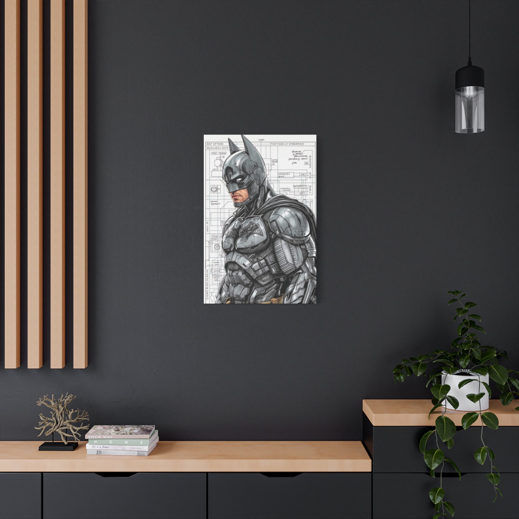 Batman – Engineered Icons Blueprint Poster