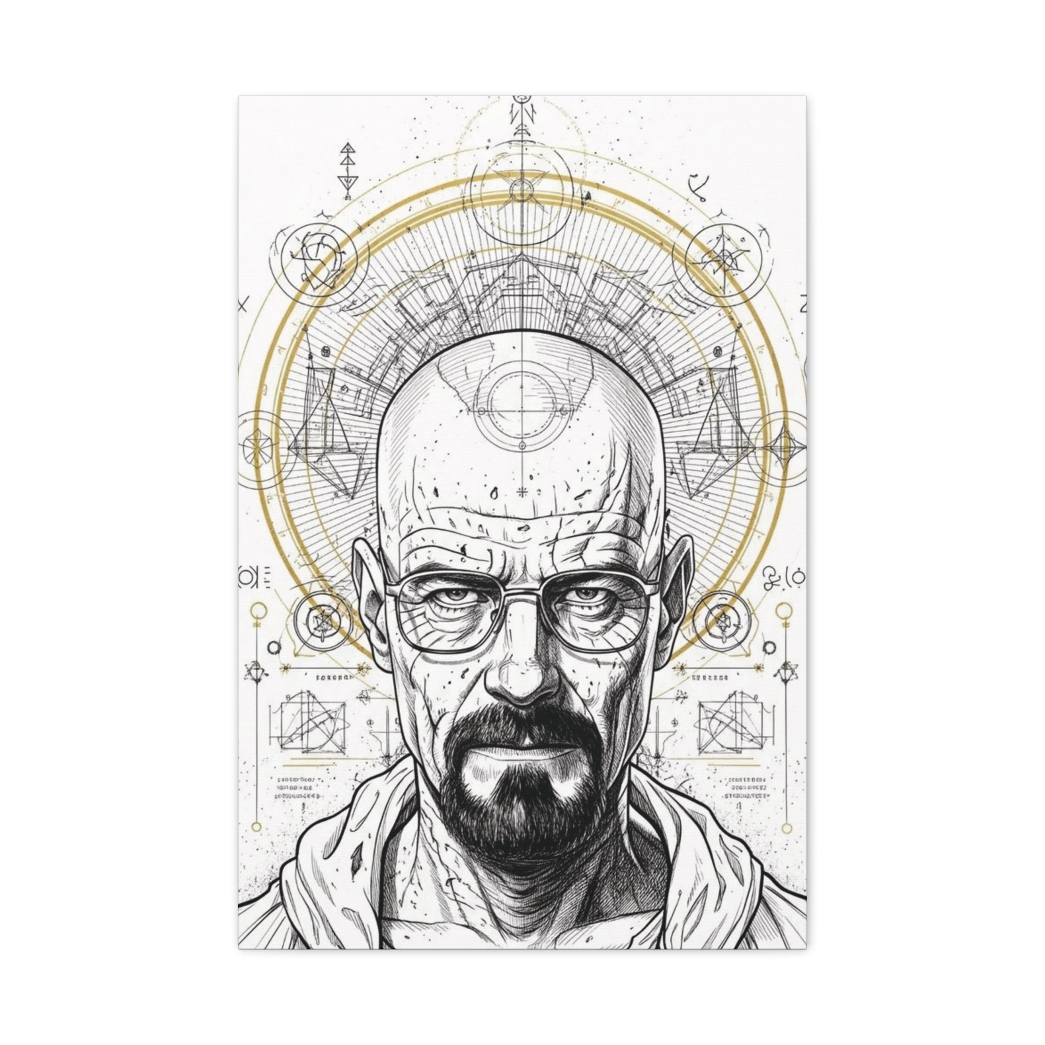Walter White – Engineered Icons Blueprint Poster
