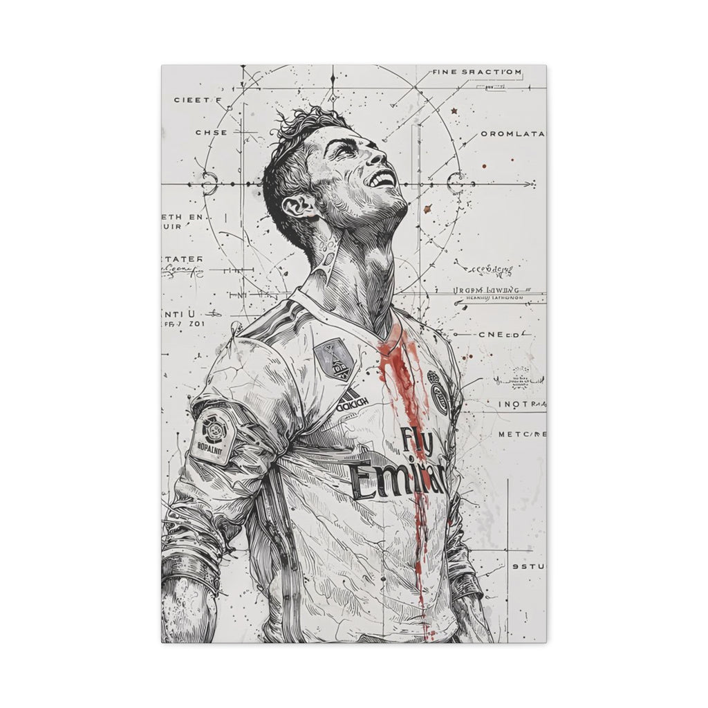 Ronaldo – Engineered Icons Blueprint Poster