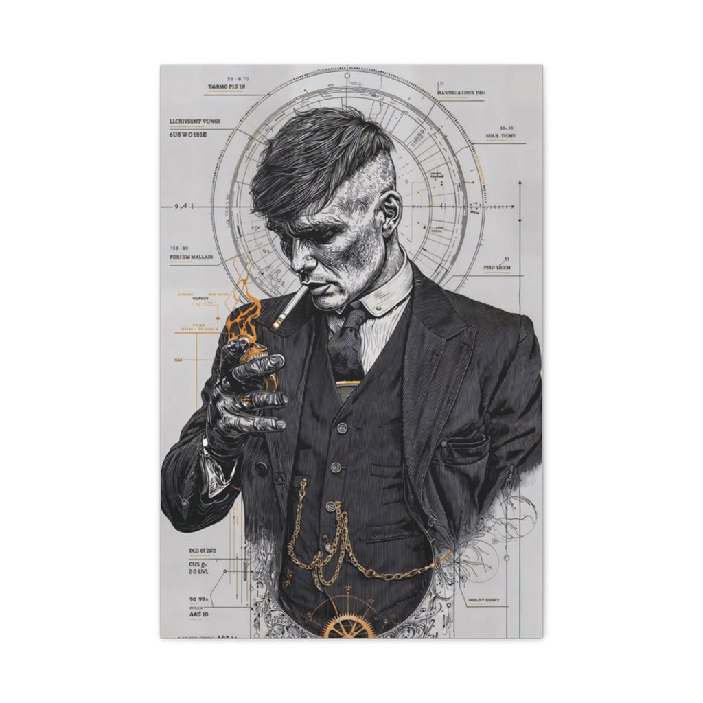 Thomas Shelby – Engineered Icons Blueprint Poster