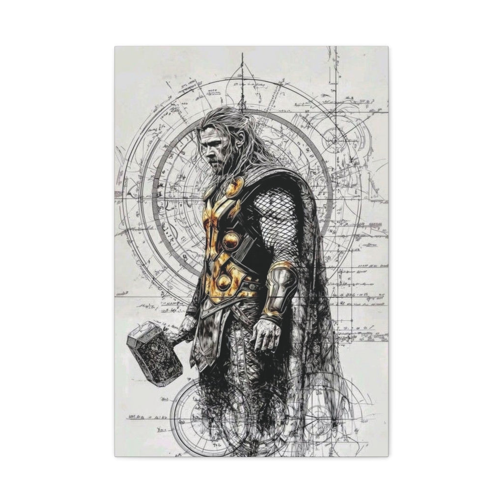 Thor – Engineered Icons Blueprint Poster