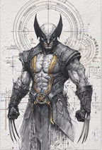 Wolverine – Engineered Icons Blueprint Poster