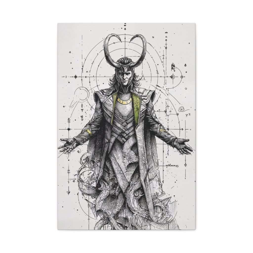 Loki – Engineered Icons Blueprint Poster