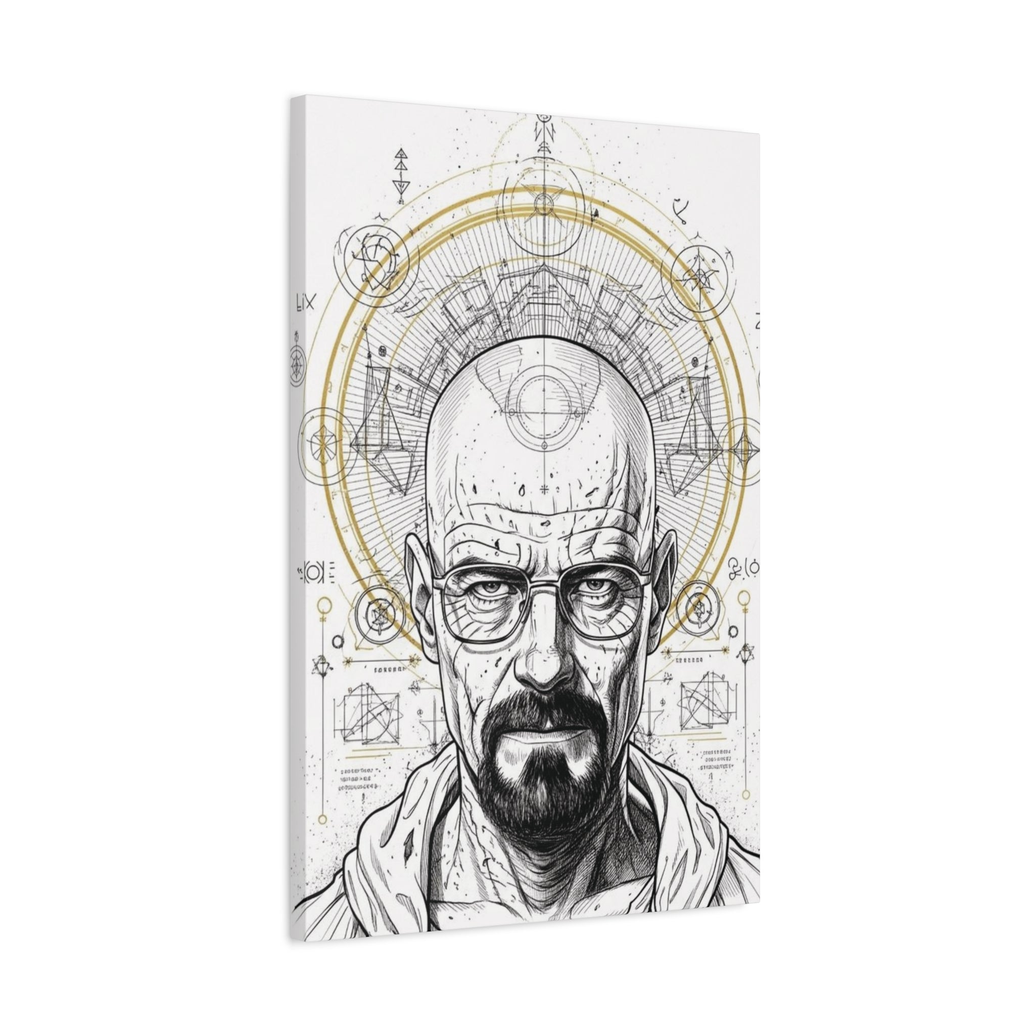 Walter White – Engineered Icons Blueprint Poster