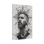 Messi – Engineered Icons Blueprint Poster
