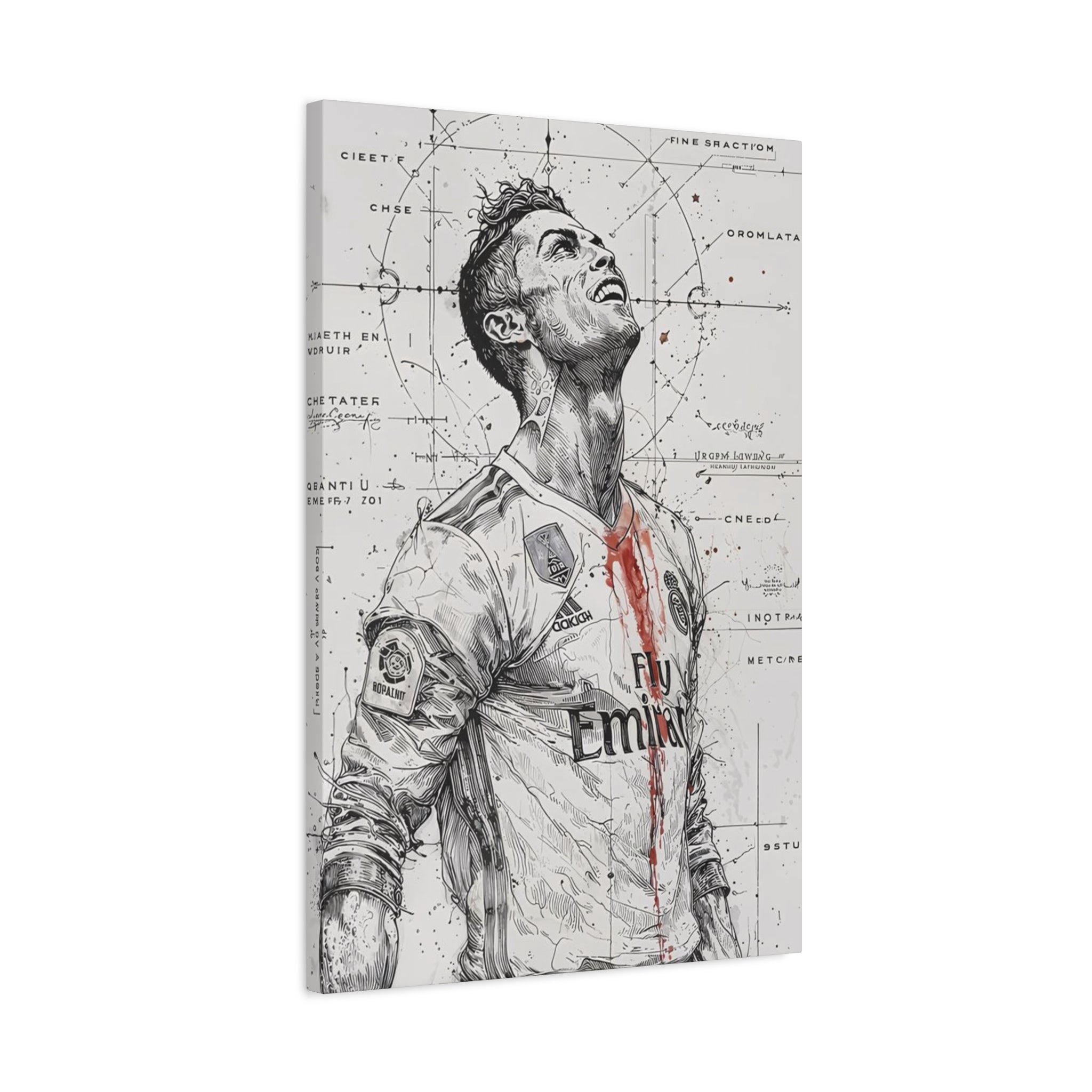 Ronaldo – Engineered Icons Blueprint Poster