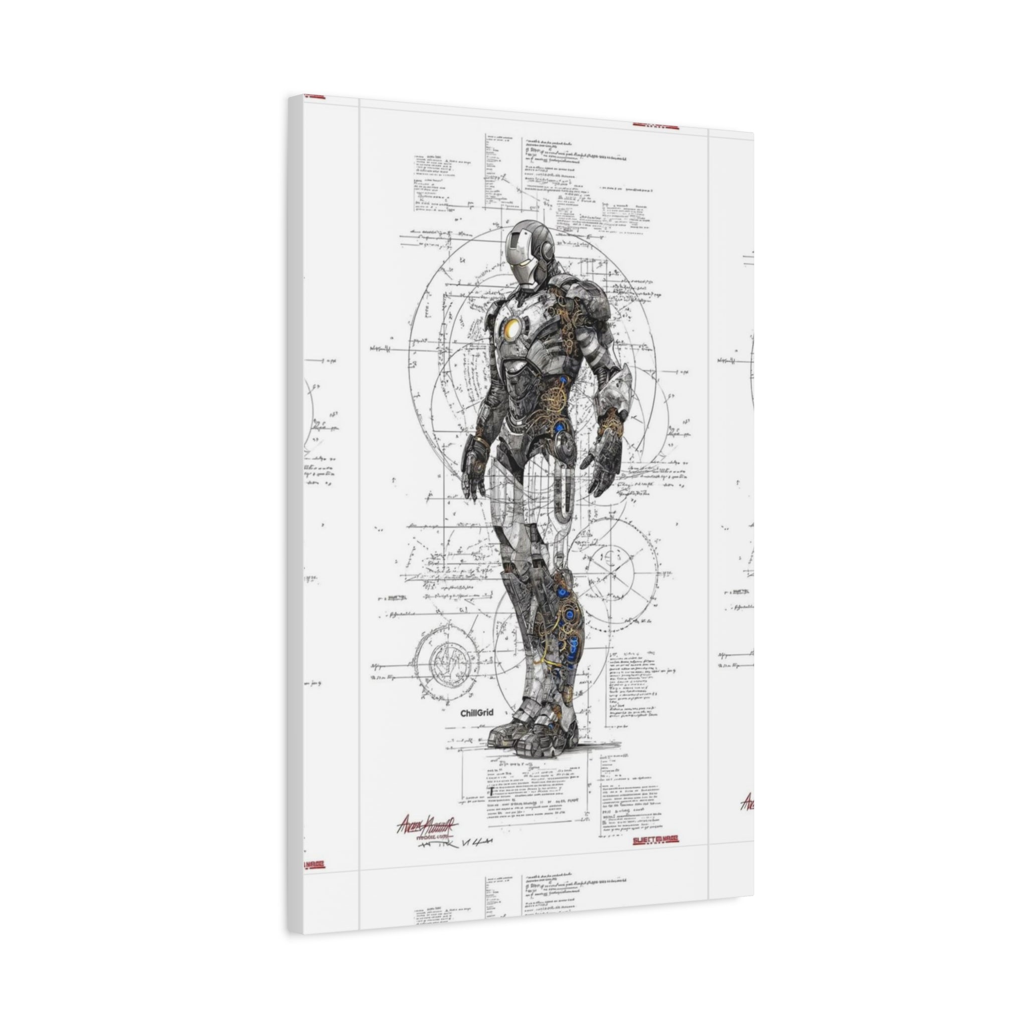 Iron Man – Engineered Icons Blueprint Poster