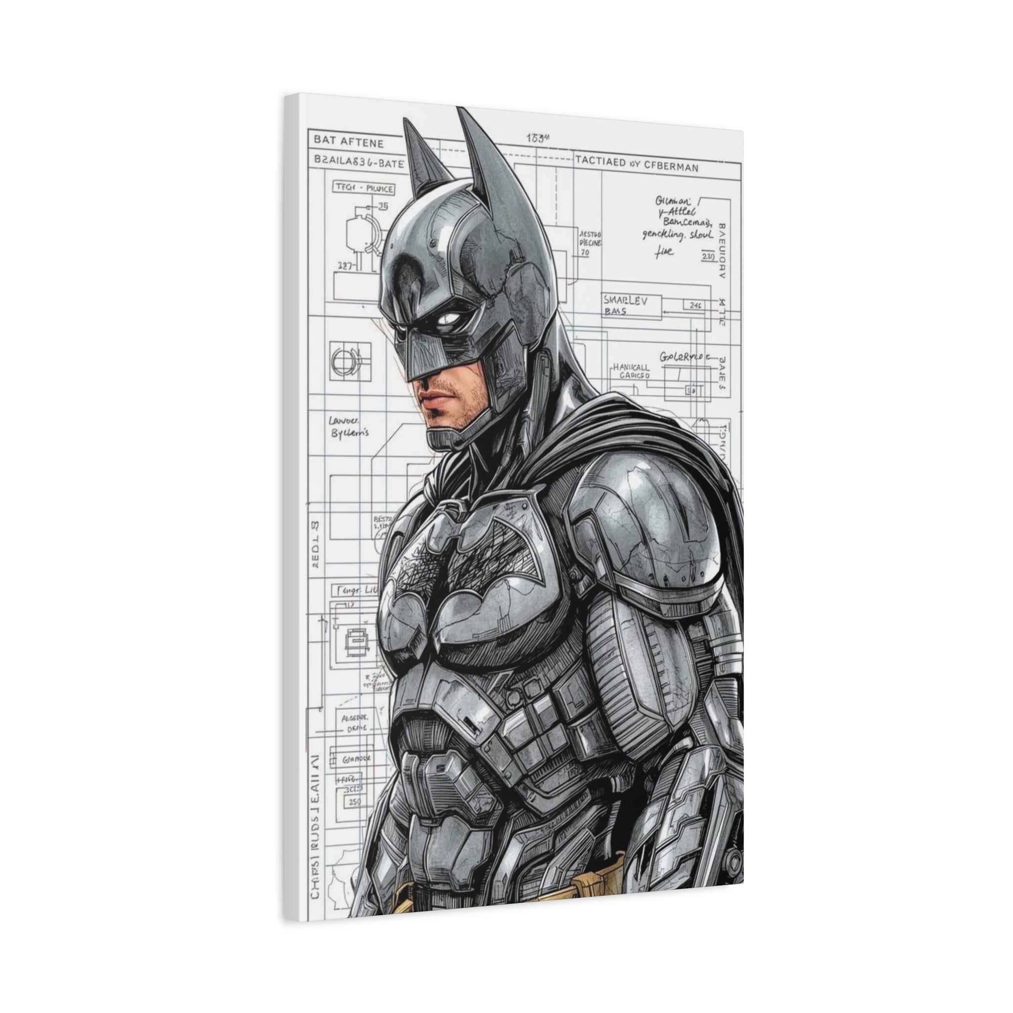 Batman – Engineered Icons Blueprint Poster