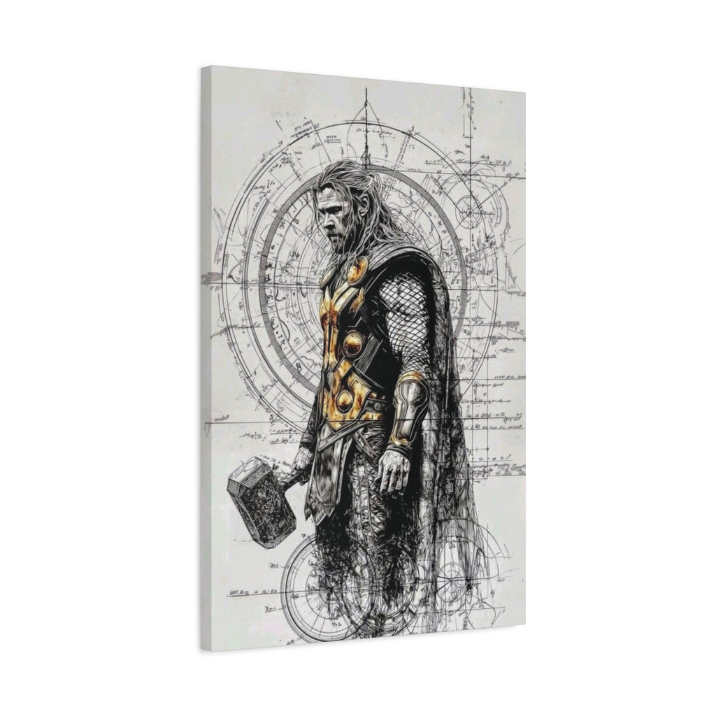 Thor – Engineered Icons Blueprint Poster