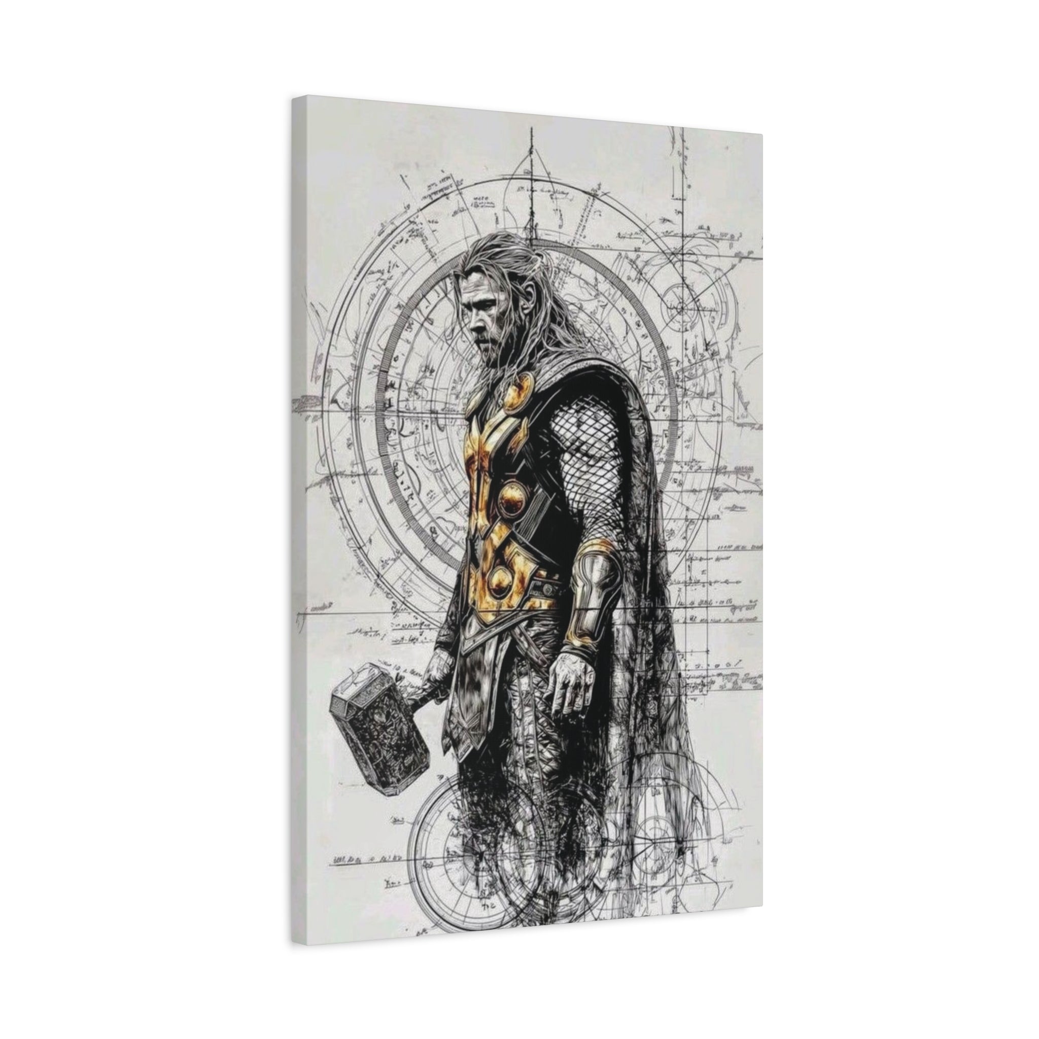 Thor – Engineered Icons Blueprint Poster