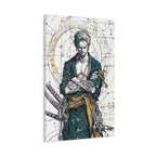 Zoro – Engineered Icons Blueprint Poster